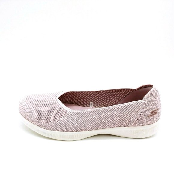 skechers go step lite knit ballet flat